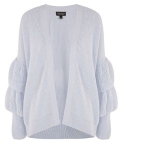 Layered Ruffle Sleeve Cardigan